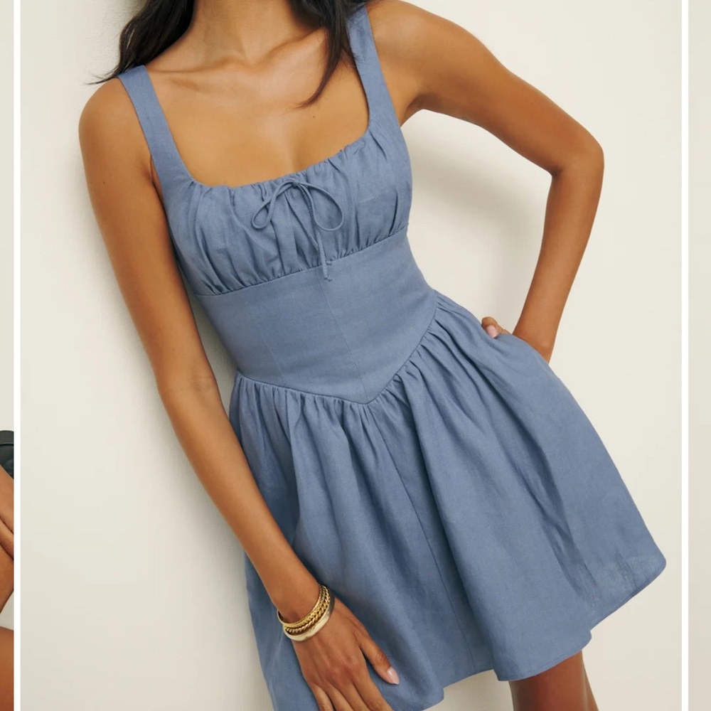 Reformation Daria Linen Dress